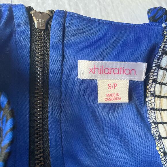 Xhilaration Women’s Sleeveless Sexy Crop Top Size S, Blue & Yellow - Picture 5 of 8